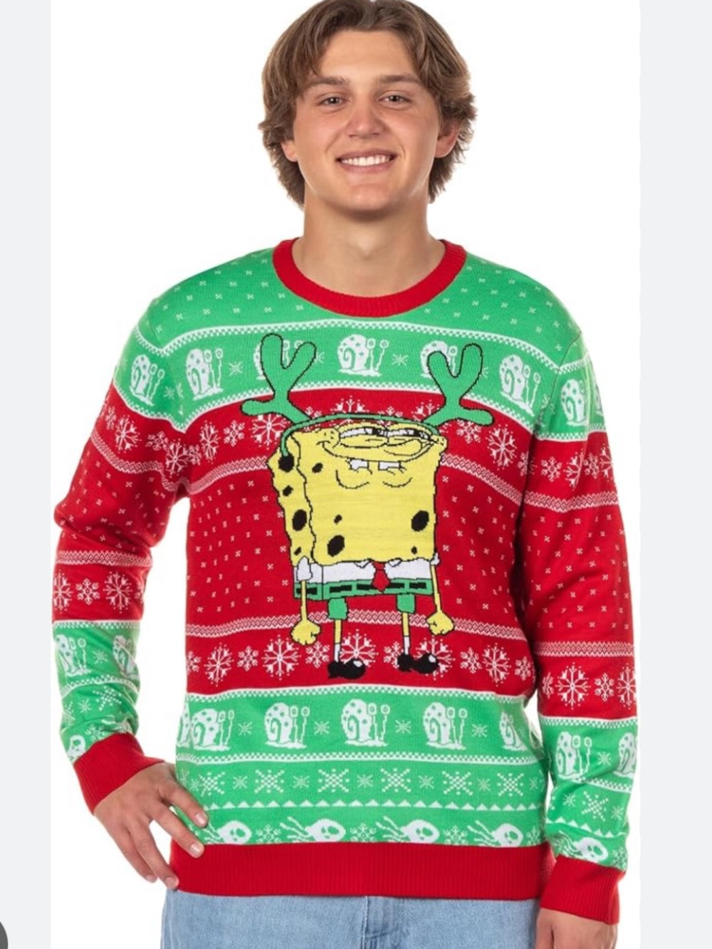 NWOT SPONGEBOB SQUARE PANTS Christmas Sweater